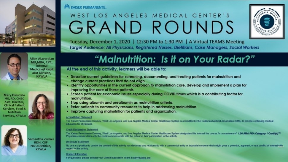 Kaiser Permanente Grand Rounds